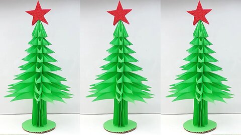 How to Make Paper Christmas Tree | Handmade Christmas Decorations | Easy Paper Christmas Crafts