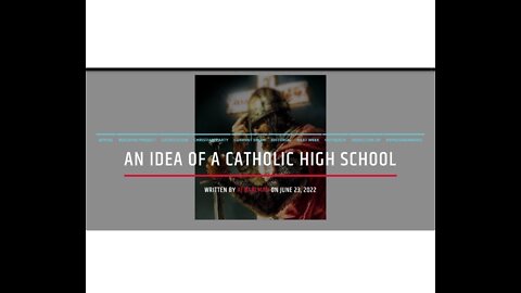 An Idea Of A Catholic High School