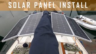 HOW TO INSTALL SOLAR PANELS ON A DODGER FRAME - LEVEL 6 - SAILINGENDGAME