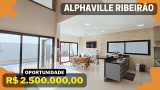 OPORTUNIDADE Mude Seu Apartamento Por Esta Bela Casa Em Alphaville de Ribeirão Preto (CASA0363)