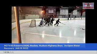 NCTV45 Presents HAHL Hockey Hudson Highway Boys Vs Open Water Recovery JAN 15 2023