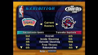 NBA Shootout 2000 Spurs Vs. Raptors