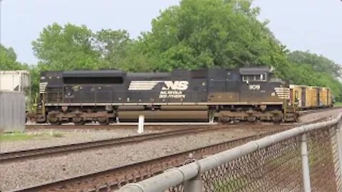 Norfolk Southern 18M Manifest Mixed Freight Train from Marion, Ohio July 24, 2021