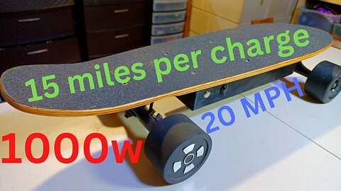 How to build a fast electric skateboard