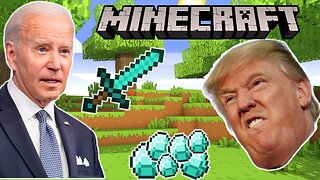 Presidents playing MINECRAFT meme (Trump Biden Obama) *AI voice* #meme #memes #minecraft