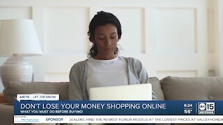 Don't lose your money shopping online
