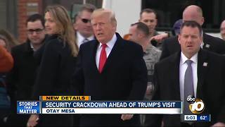 Security crackdown ahead of Trump's visit