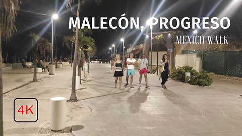 Progreso Malecón - Progreso - Yucatán - 4K