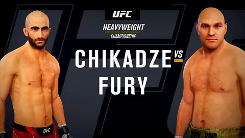 EA Sports UFC 4 Gameplay Tyson Fury vs Giga Chikadze