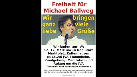 Stuttgart Live 12.03.2023 - Freiheit für Michael Ballweg - Kundgebung JVA