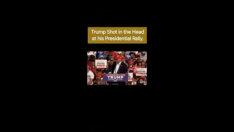 Trump shot in the head at his Presidential Rally.