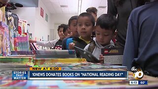 10News donates books on 'National Reading Day'