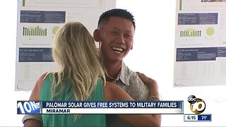 Palomar Solar donates systems to military families