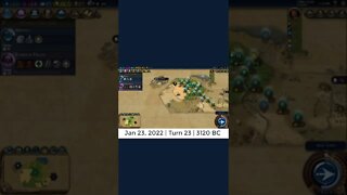 #oneturnadaychallenge #civ6 – Turn 23 - SCOUT EXPEDITION #shorts