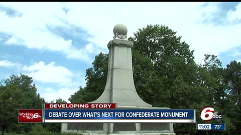 Gate now surrounds Confederate monument at Garfield Park after vandalism