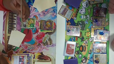 Giratina VStar/Leafeon VStar vs Hisuian Zoroark VStar at @PocketSloths | Pokemon TCG