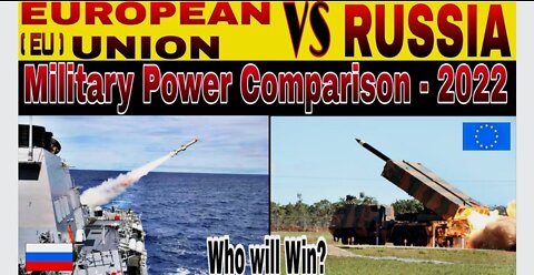 European Union vs Russia. Military Power Comparison. Defense Tools