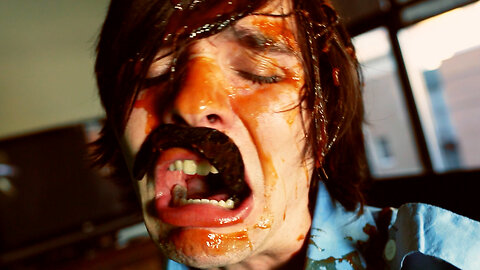 Cyr Gets A Ketchup Blood Facial (Bloopers/Behind The Scenes)