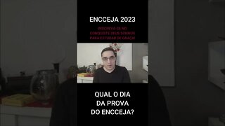 QUAL O DIA DA PROVA DO ENCCEJA? - #shorts