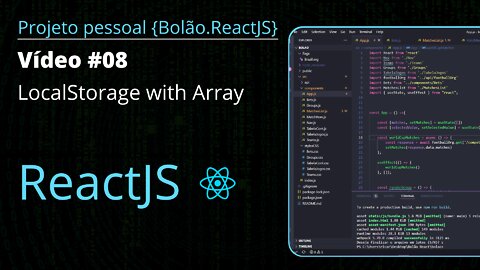 "Bolão" Web Project React.js & Node.js - #8 (LocalStorage with Array)