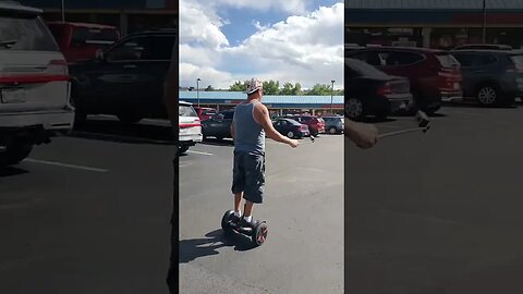 Segway electric scooter with GoPro
