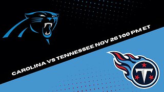 Carolina Panthers vs Tennessee Titans Prediction and Picks - NFL Picks Week 12