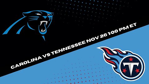Carolina Panthers vs Tennessee Titans Prediction and Picks - NFL Picks Week 12