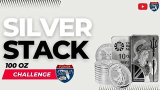 Stacking 100 Ounces of Silver Bullion Coins with Florida Stacker