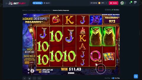 Big Mega $5k Win On Madame Destiny Slot Game On Betfury! Demo Game! Fun Times On Betfury!