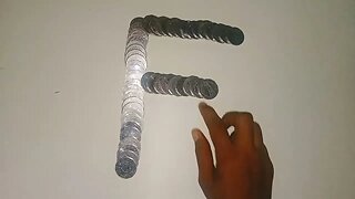 Learning Alphabet F From Money Coin