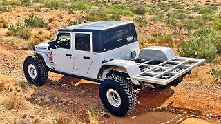 FIRST DRIVE in my Custom Flatbed Jeep Gladiator on 40" tires and Dana 60's!