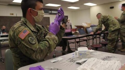 03/14/2021 Arizona National Guard Vaccinates Volunteers for U.S. Border Asylum Seekers