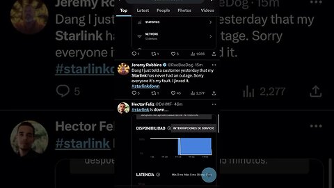 Update your Starlink was Down Worldwide 🌎 #starlink #starlinkdown #spacex