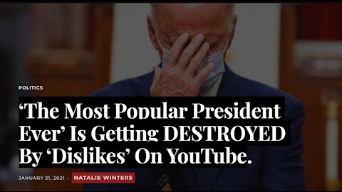 ‘The Most Popular President Ever’ Is Getting DESTROYED By ‘Dislikes’ On YouTube
