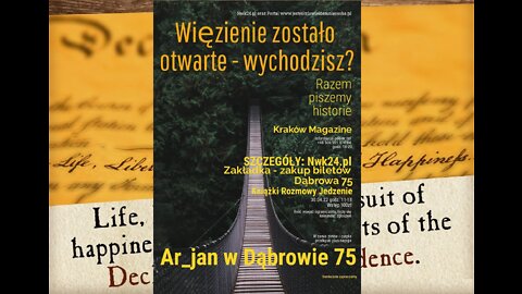 Arian w Dąbrowie 75 koło Krakowa 30.04.22 - "Przechodzimy do działań twardych" / WYJŚCIE Z MATRIXA