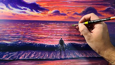 Painting A Beautiful Beach Scene With Acrylics