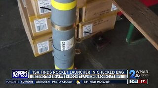 Second rocket launch tube confiscated in week at BWI