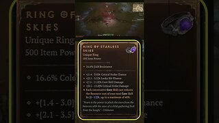 Ring of STARLESS SKIES - MOST RAREST & BROKEN Items in Diablo 4