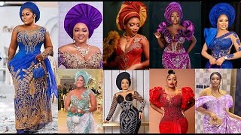 Unique Aso-ebi Lace Styles For Elegant Women