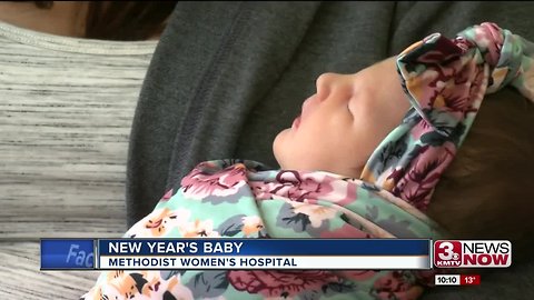 Methodist Women's Hospital welcomes baby two minutes into 2019