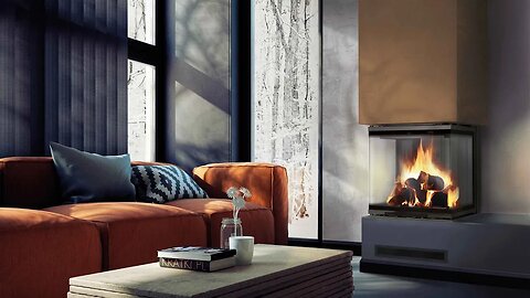Fireplace living room design - Interior design apartment