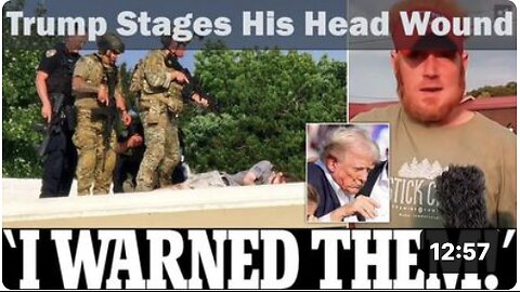 TRUMP STAGES HIS HEAD WOUND