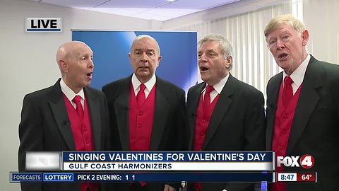 Gulf Coast Harmonizers quartets offer singing Valentines for charity