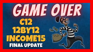 ⚠️ 3 Platforms Pulled the Rug at The Same Time 🚓 Income15 - C12 - 12By12 FINAL Updates ⚠️