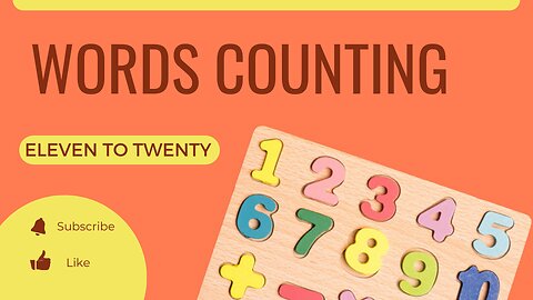 WORDS COUNTING 11-20 | COUNTING NUMBERS