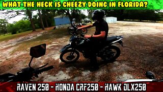 (S3 E8) Hawk DLX, Raven 250, Honda CRF250 diners Freddy's Steakburgers and riding crystal river