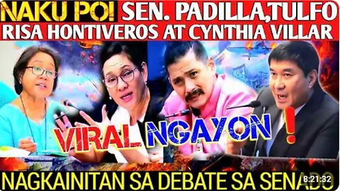 Viral News: Padilla,Tulfo,Bato at Hontiveros, nagkainitan, bangayan debate sa senado!