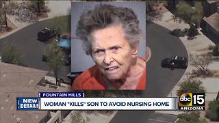 Woman accused of shooting and killing son in Fountain Hills to avoid being placed into assisted living facility
