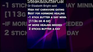 Bell: Steak and Butter Gal: Ground beef, eggs & butter: a great meal for healing hormones #shorts