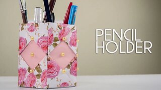 DIY Pencil Holder with Papers – Best Craft Ideas by CraftiWorks